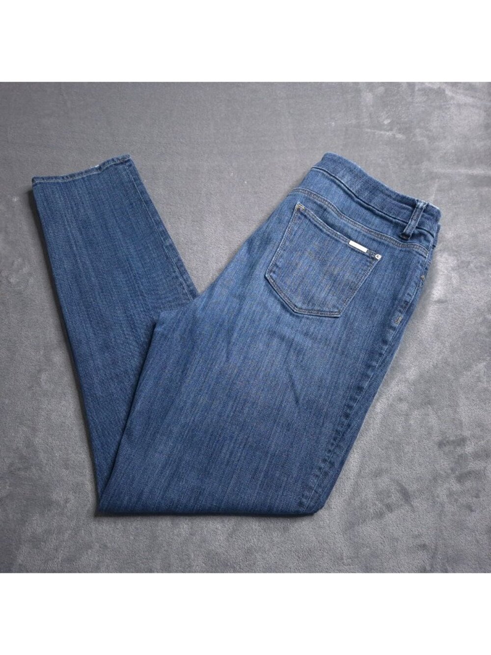 Chicos So Slimming Girlfriend Ankle Jeans 10 (1.5) Tall High Rise Imperfect